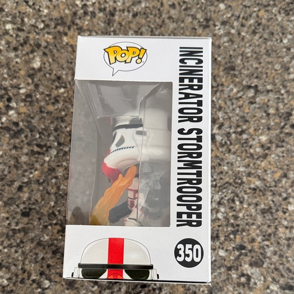 NEW Funko Pop Star Wars The Mandalorian Incinerator Stormtrooper Bobblehead #350 - Picture 7 of 7